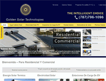 Tablet Screenshot of goldensolartechnologies.com